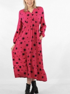 Midaxi Star Dress - Pink